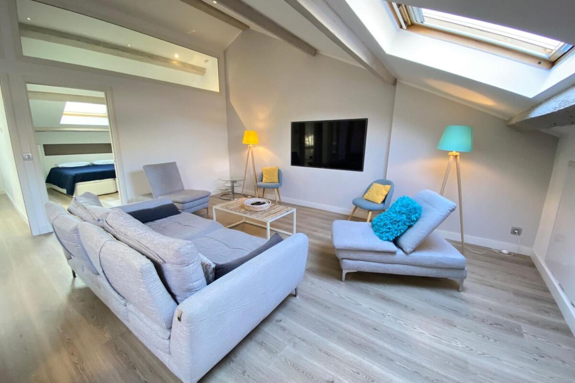 Modern & Bright 4-Room Apartment In Cannes Banane Экстерьер фото