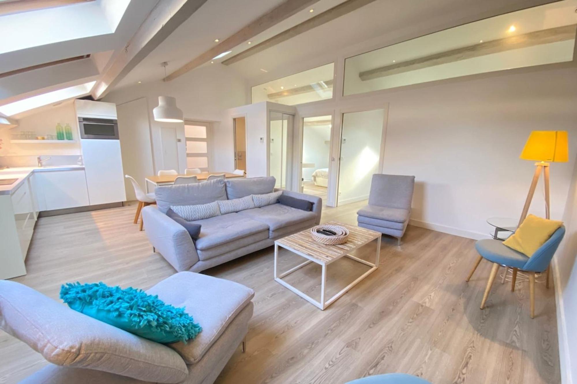 Modern & Bright 4-Room Apartment In Cannes Banane Экстерьер фото